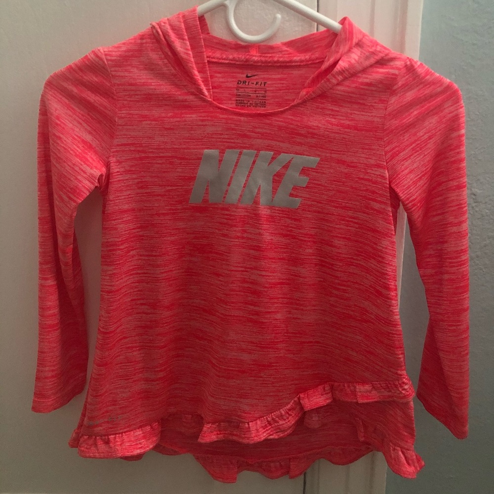 Nike DRI-FIT Ruffle Hoodie Pink